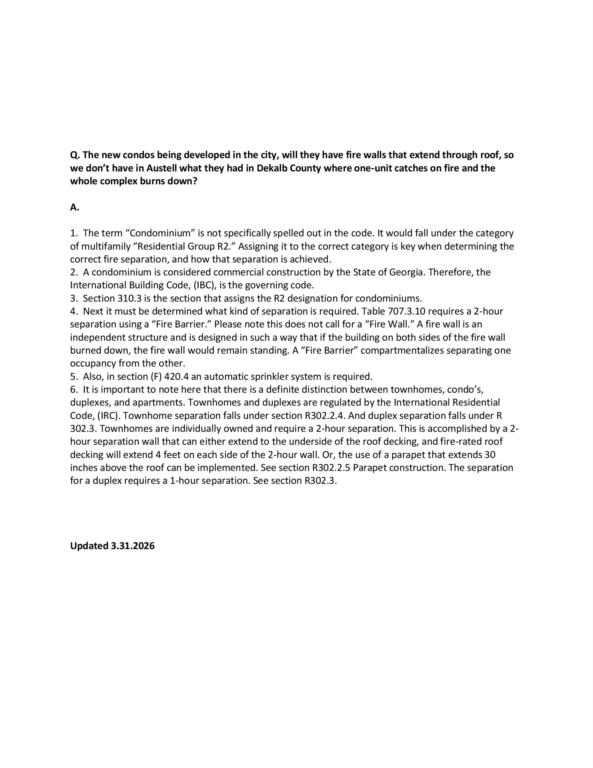 Council Meeting Q & A page 6